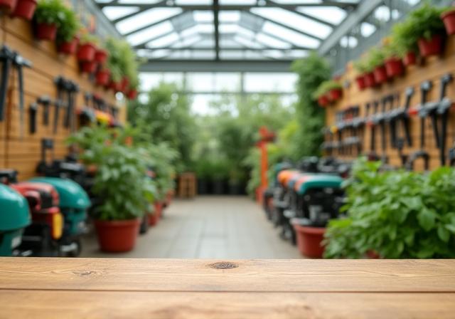 Il nostro showroom di attrezzature da giardinaggio a Roma